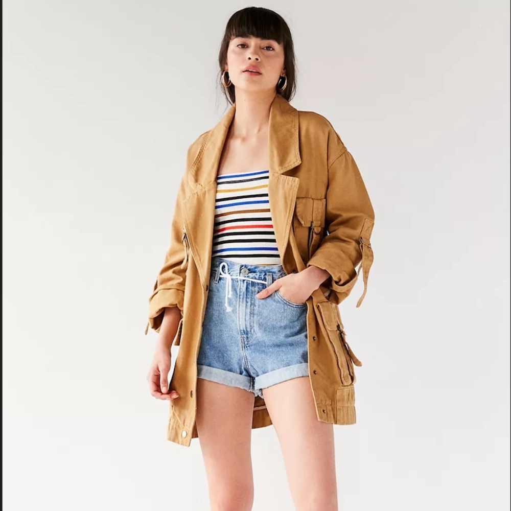 Urban Outfitters Delta Cargo Jacket - Mustard